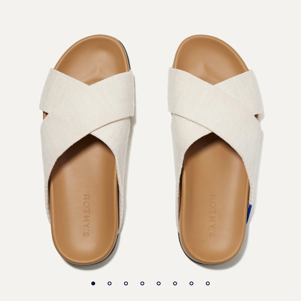 Rothy's The Weekend Slide (Oat ; Size 8)